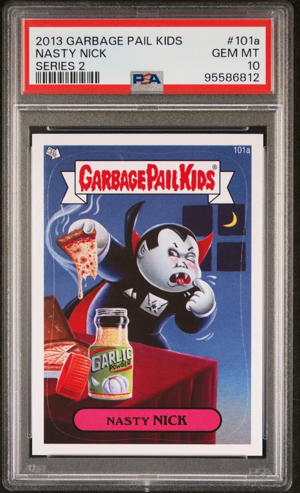 2013 Garbage Pail Kids Brand-New Series 2 BNS2 NASTY NICK 101a PSA 10 GEM POP-4