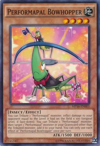 Performapal Bowhopper MP16 EN003 Common Unlimited Edition Lightly Played
