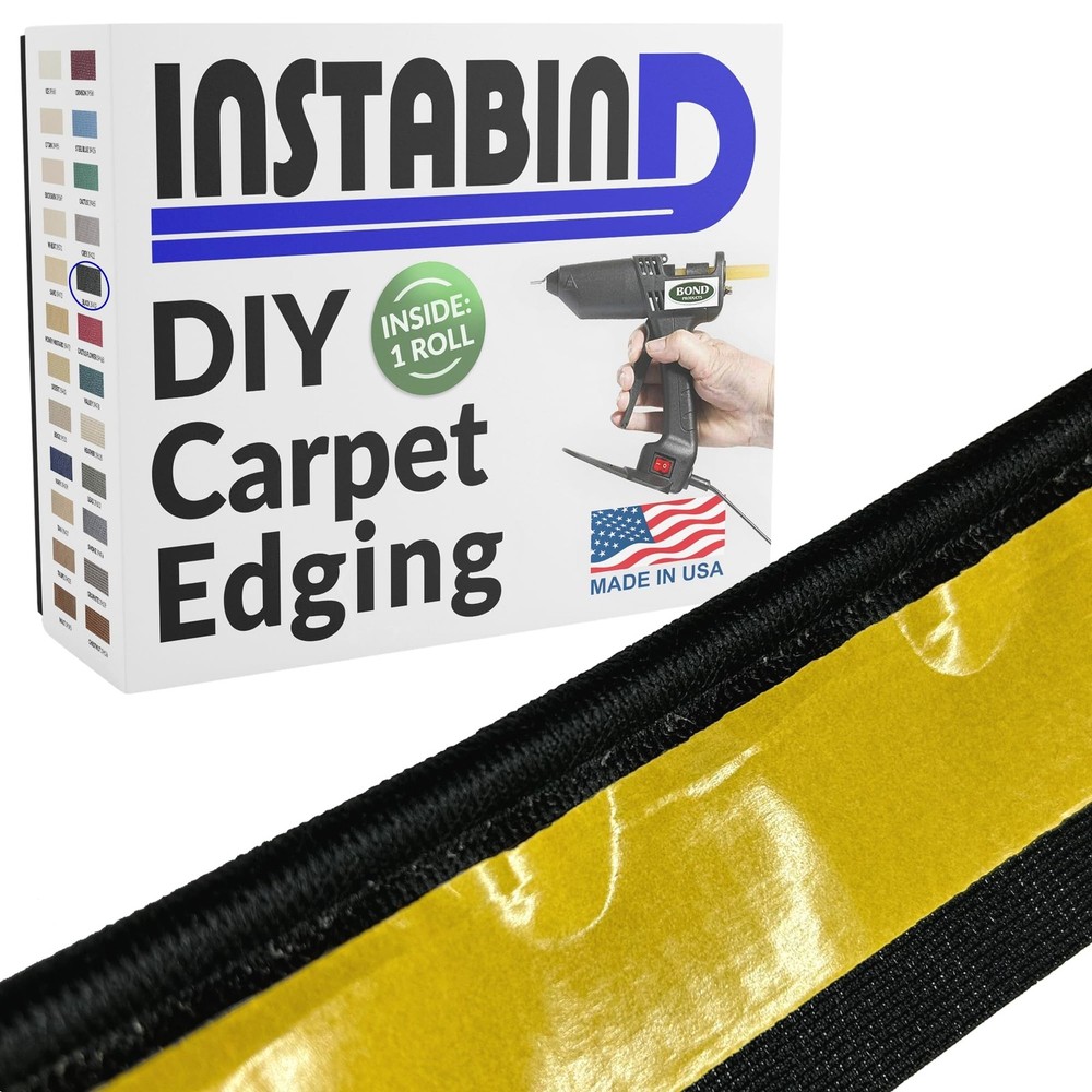 Premium Carpet Edge Binding – Regular Style Carpet Edge Trim for Do-It-Yourse...