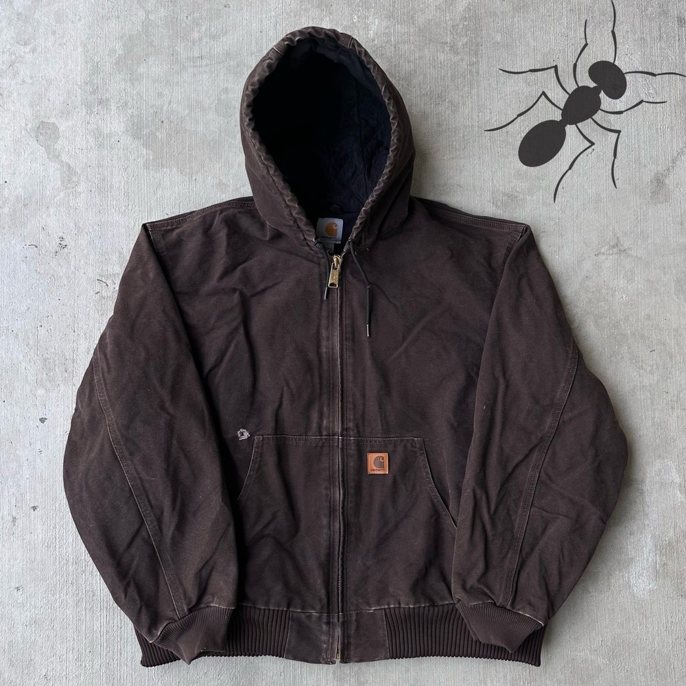 Vintage Y2K Carhartt J130 Dark Brown Work Jacket
