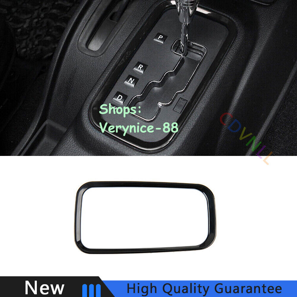 For Jeep Wrangler JK 11-2017 Black Plastic Central Console Gear Shift Cover Trim