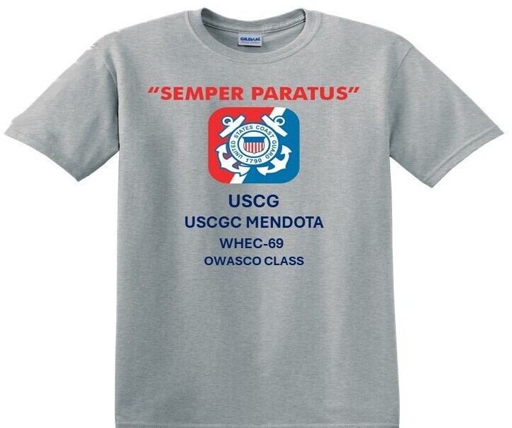 USCGC Mendota WHEC-69 Owasco Class Officially Licensed USCG Shirts  