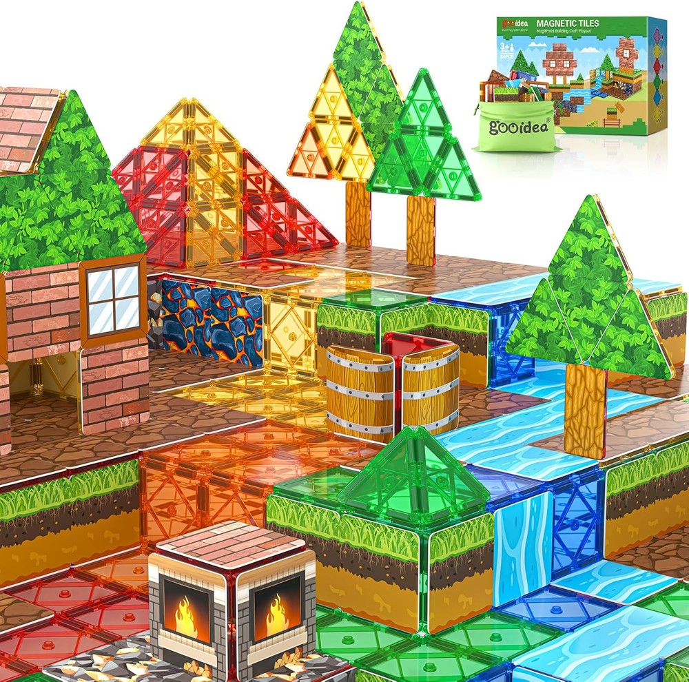 Magnetic Building Blocks Stimulate Mine Magworld Craft 84PCS...