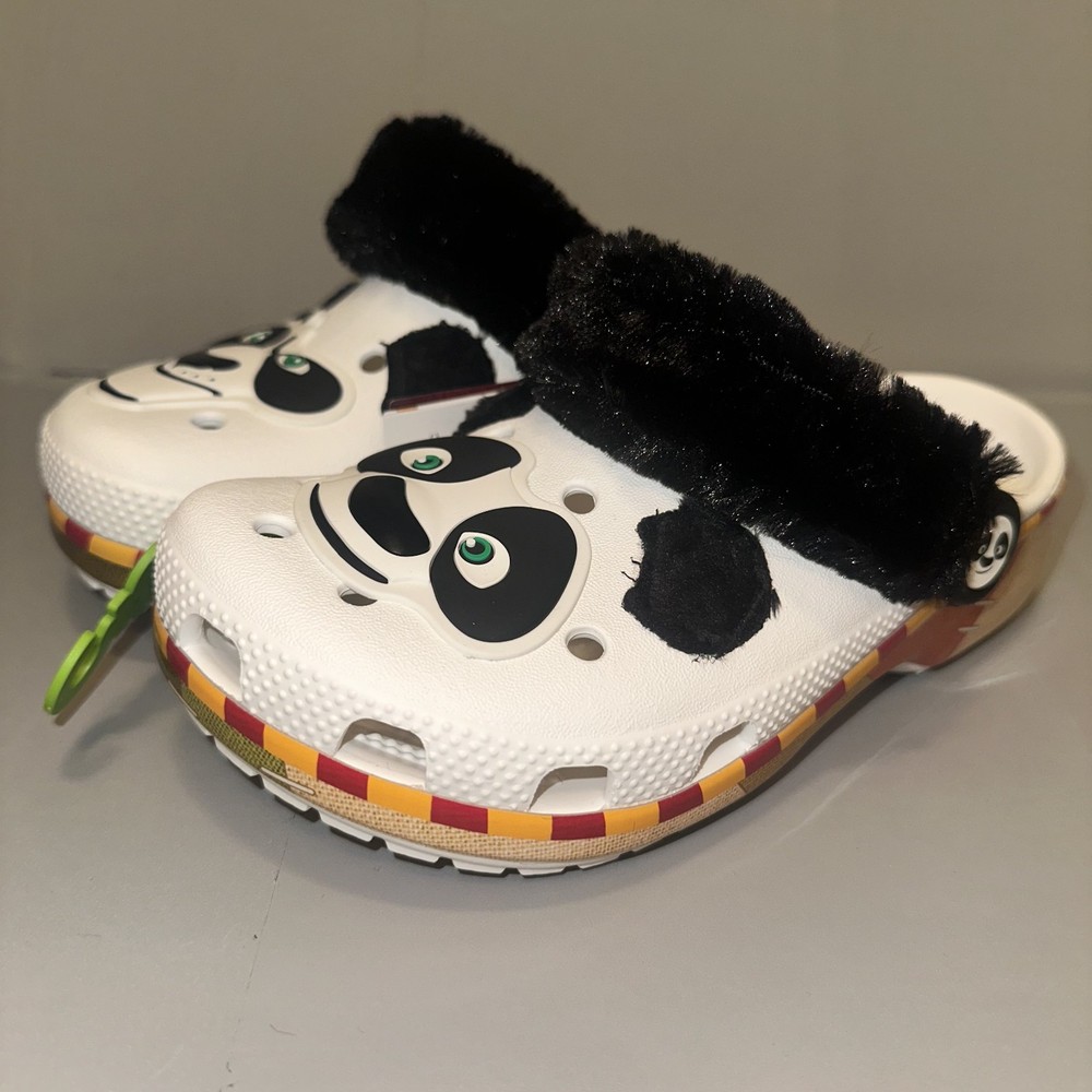 New Crocs Kids' Shoes Kung Fu Panda Classic Clogs, Kids' Dress Up Shoes Size J1