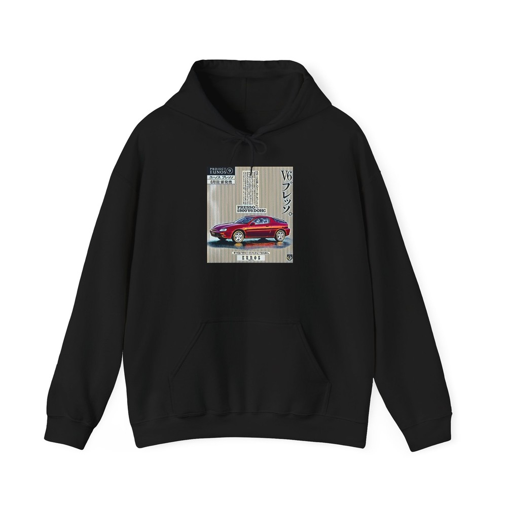 Mazda Eunos V6 Retro Car Art Graphic Print Unisex Heavy Blend™ Hooded Sweatshirt