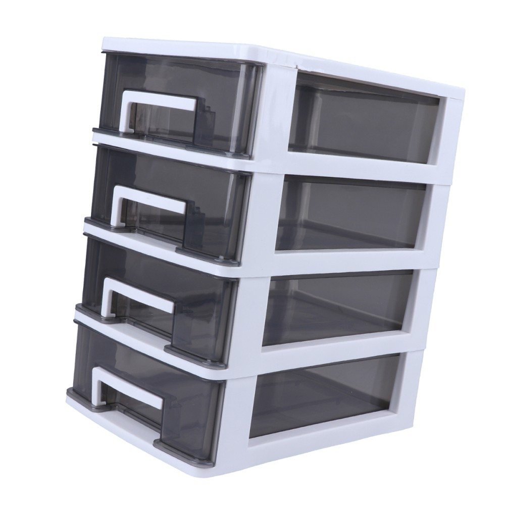 Portable Office Drawer Storage Box with Multi-Compartment Holder