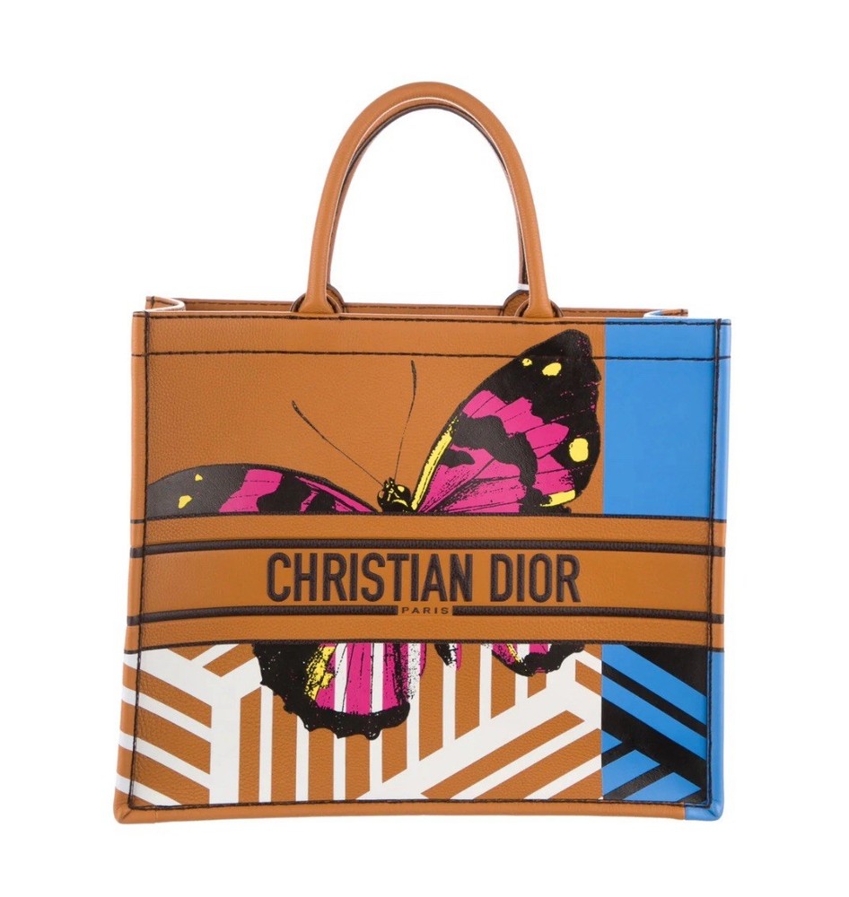 Christian Dior D-Jungle Pop Large Book Tote Bag