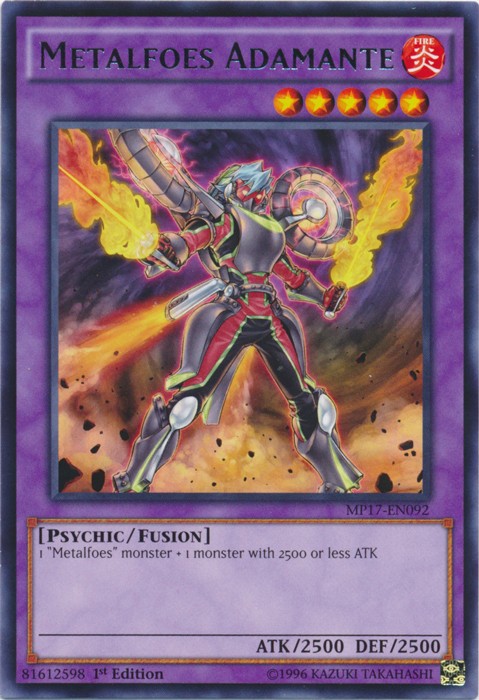 Metalfoes Adamante MP17-EN092 Rare 1st Edition Heavily Played