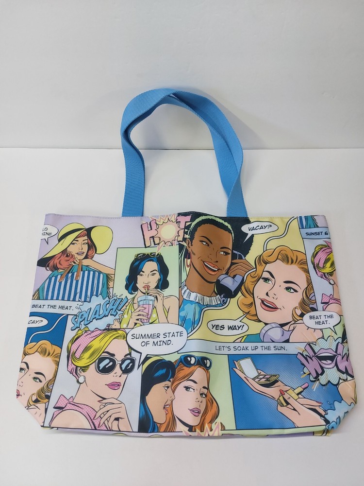 Estee Lauder Comic Pop Art Tote Bag Cartoon Reusable Shopping Eco Grocery