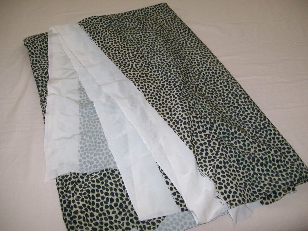 Stretch Fabric Material Animal Print Sequins Dots Lightweight 2 Yards