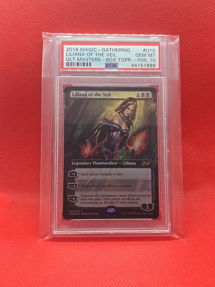 Liliana of the Veil Ultimate Masters: Box Toppers Foil PSA 10