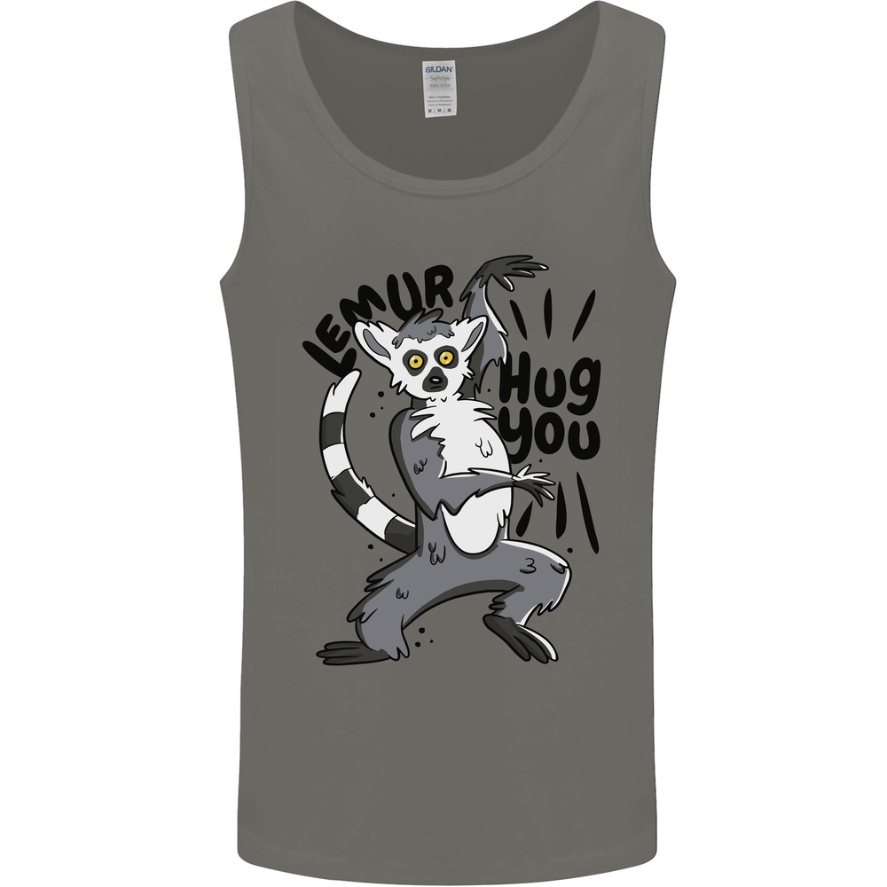 Lemur Hug You Mens Vest Tank Top