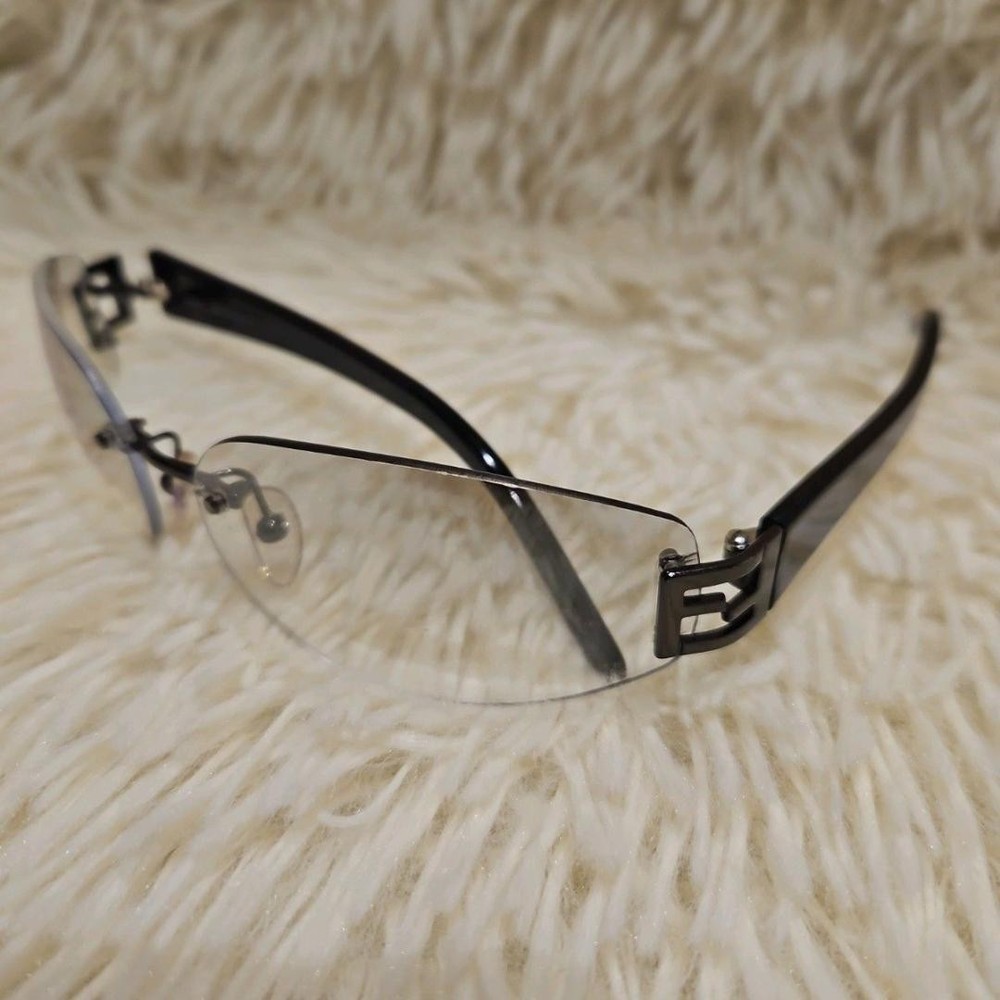 Fendi Fzucca Icon Frameless Sunglasses in Black Brand New