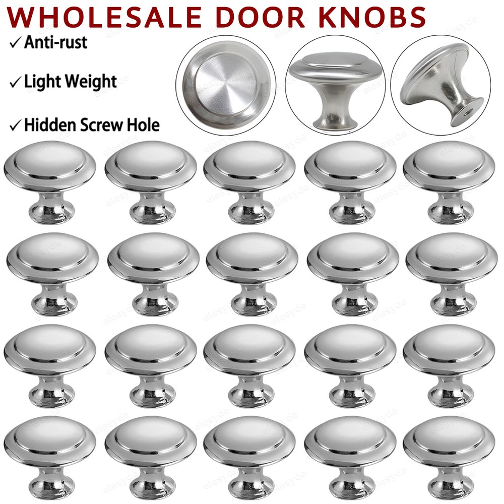 Stainless Steel Cabinet Knobs Handles for Kitchen Drawers Cupboards Pulls