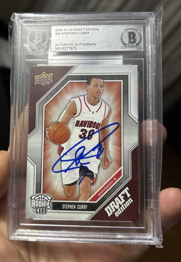 Stephen Curry ROOKIE RC 2009-10 Upper Deck Draft Edition Auto BGS Signed