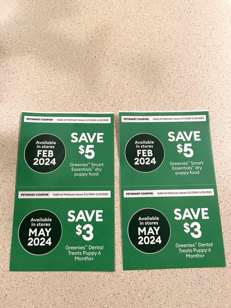 Petsmart Coupons- Greenies Dry Puppy Dog Food & Dental Treats - 3/31/25