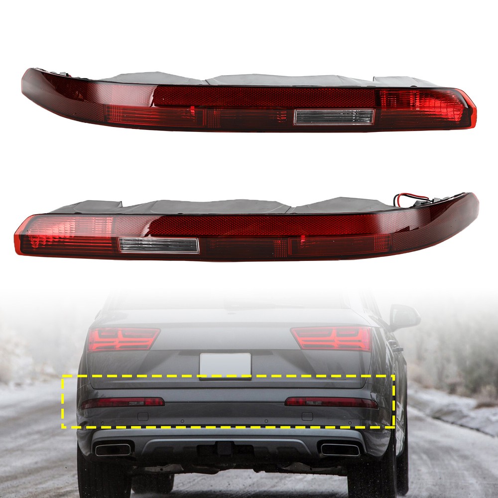 AUDI Q7 16-23 L+R Rear Bumper Tail Lamp Fog Lamp Assembly 4M0945095A 96A
