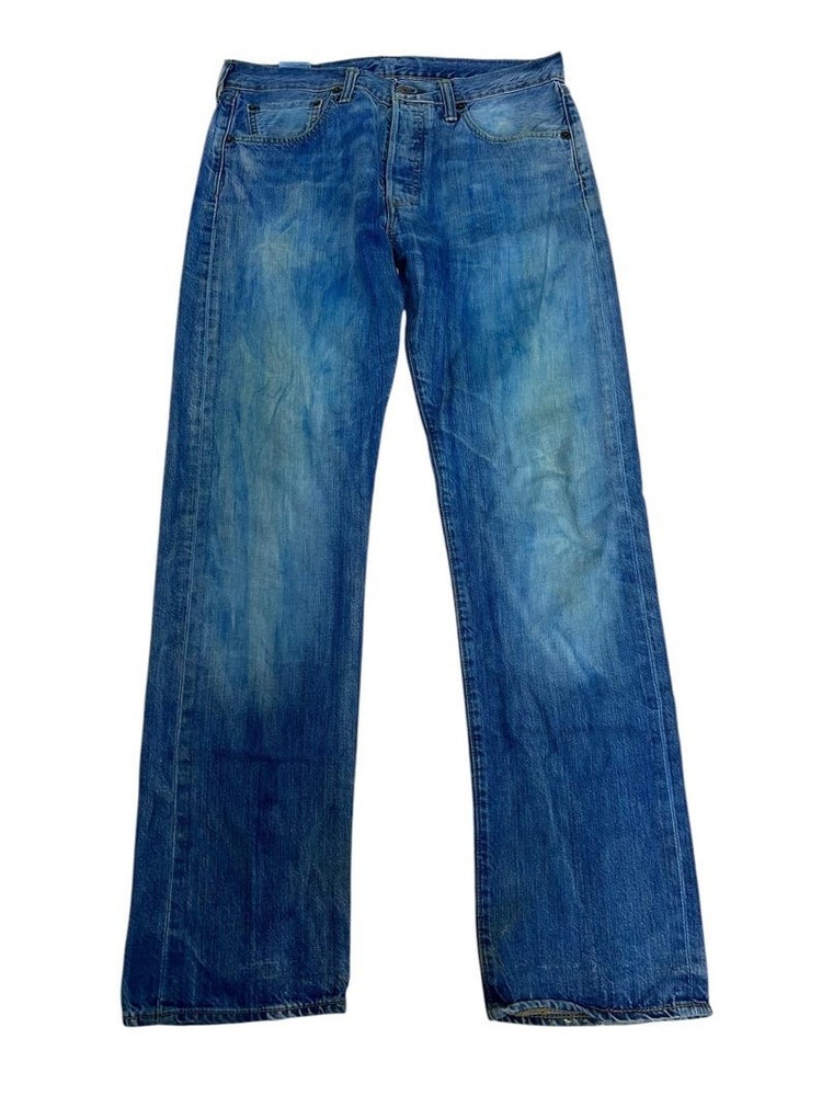 VINTAGE Levis 501 Jeans Mens Blue Denim Straight 80s Made In USA