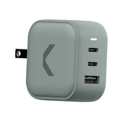Core 65W GaN Charger, Dual USB-C & USB-A Fast Charger Block, PPS CWC-65-AC-CGR