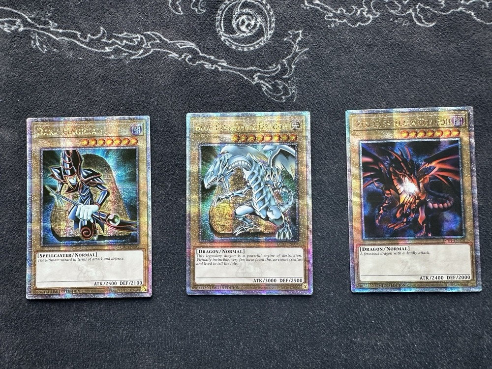 Blue-Eyes White Dragon Dark Magician Red-Eyes LC01 Yugioh QCR Quarter Century Rare