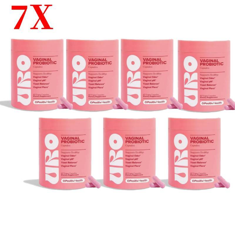 7X-URO Vaginal Probiotics for Women pH Balance with Prebiotics &Lactobacillus