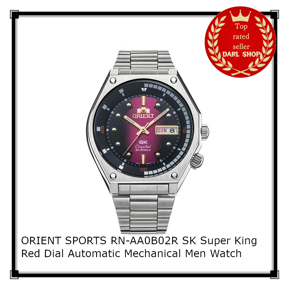 ORIENT SPORTS RN-AA0B02R SK Super King Red Dial Automatic Mechanical Men Watch