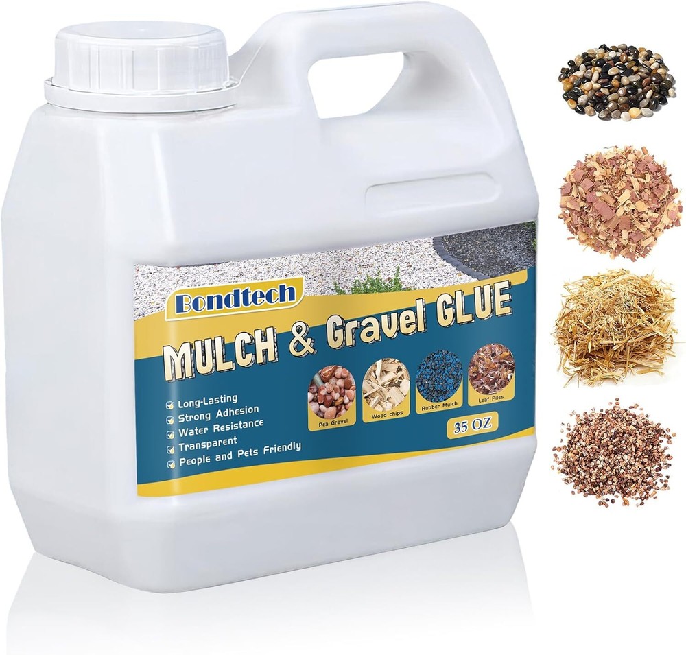 Eco-Friendly 35oz Mulch & Gravel Binder Glue for Landscaping