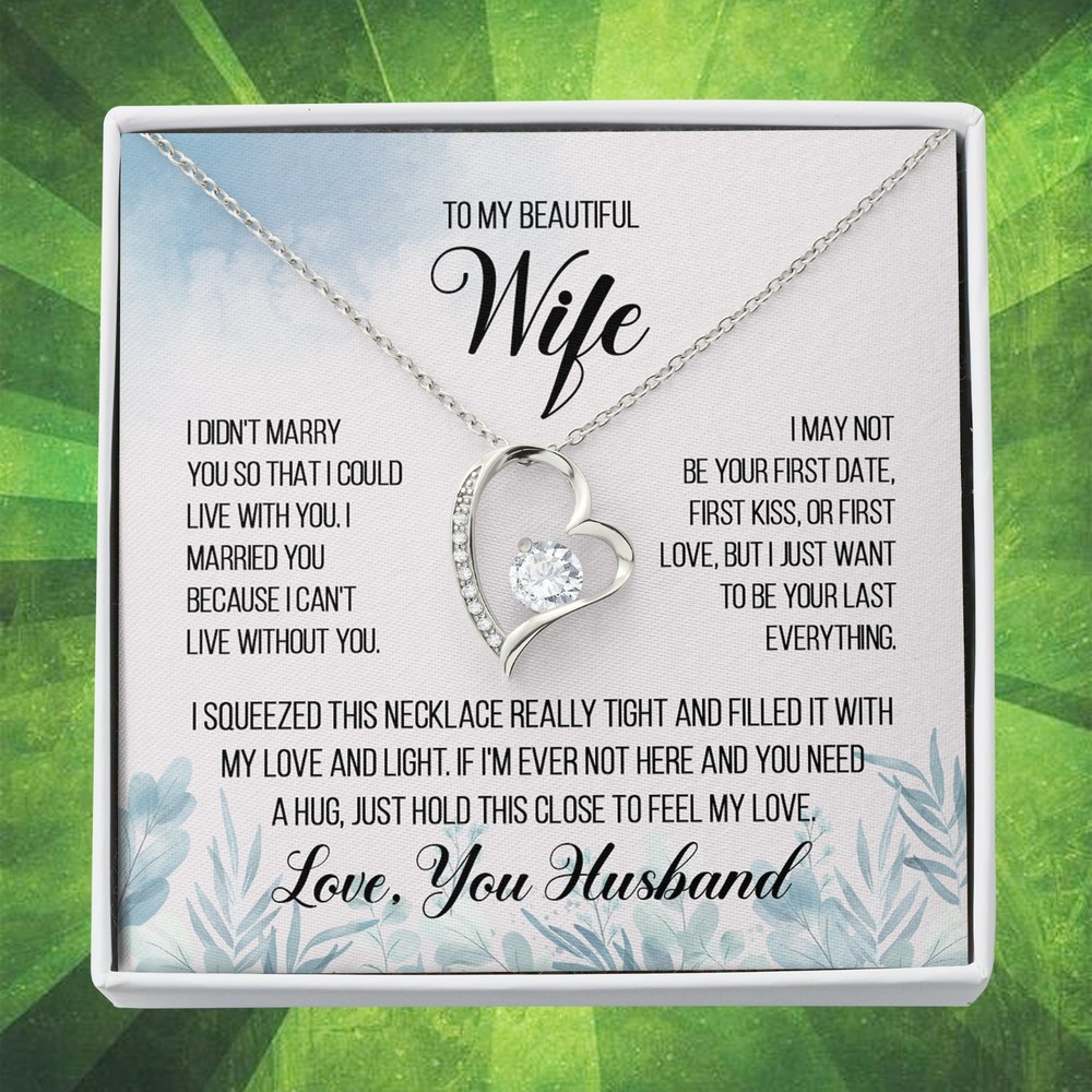 To My Wife Necklace - Anniversary or Birthday Gift from Husband