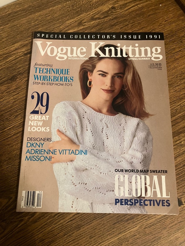 Vintage Back Issue of Vogue Knitting Magazine - Spring/Summer 1991