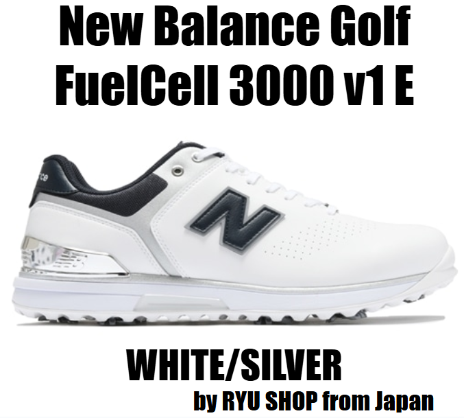 New Balance Unisex Golf shoes FuelCell 3000 v1 E UG3000E 2E WHITE / SILVER