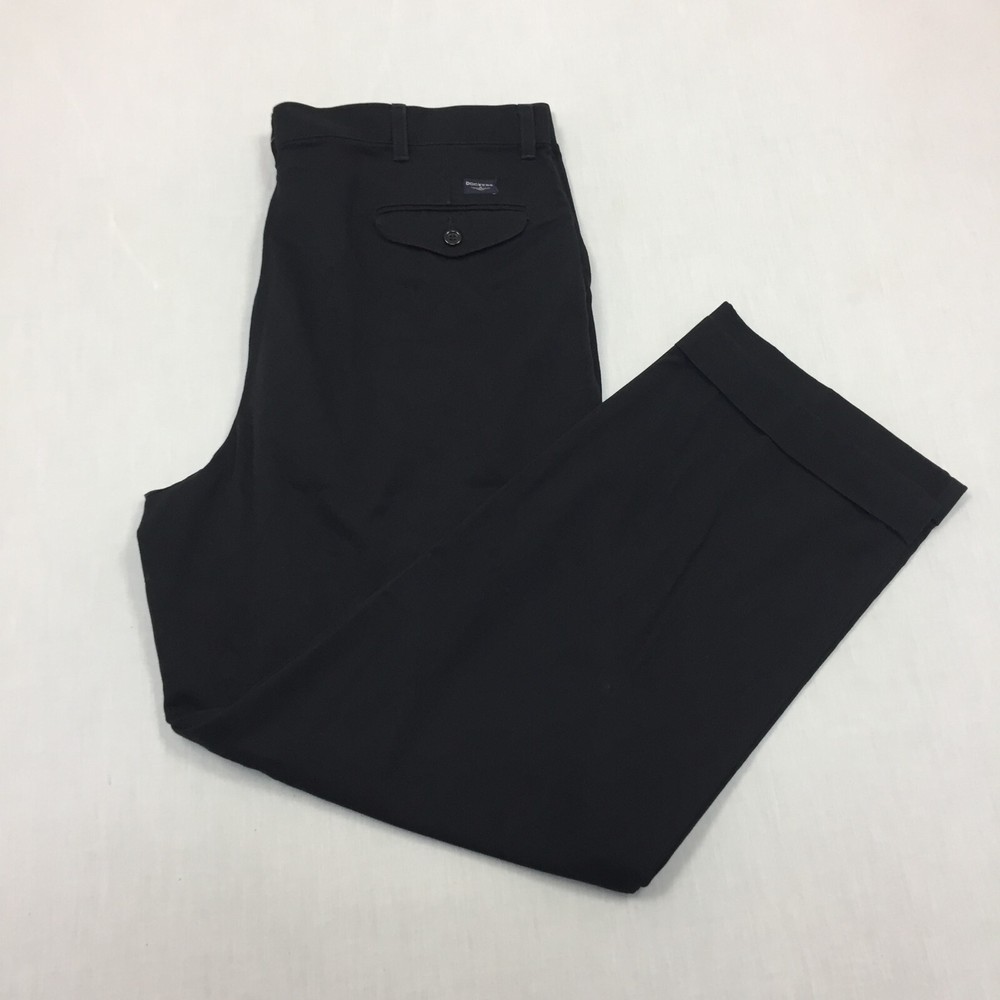 Dockers Chino Trousers Cotton Pants Straight Fit Mens Size 40W 30L Black