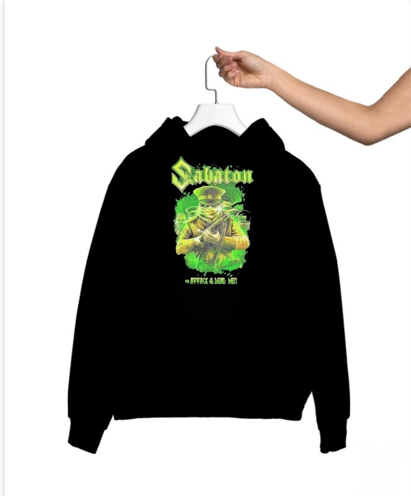 Sabaton Attack Of The Dead Graphic Print Unisex Sweatshirt Hoodie S M L XL 234XL