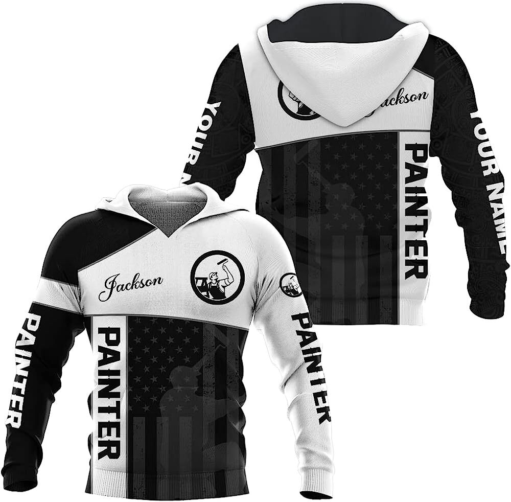 Personalized Name Painter Unisex Hoodie 3D All Over Printed Sportwear Hoodie