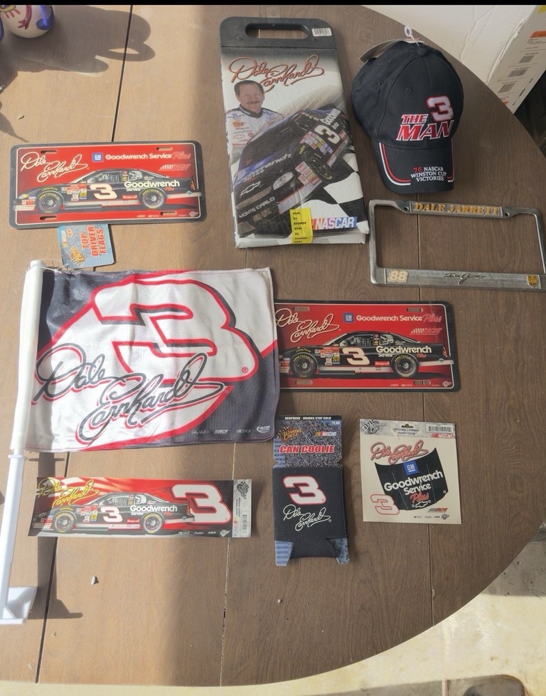 Dale Earnhardt NASCAR Collector Bundle – New Items, Storage Wear, Huge Lot