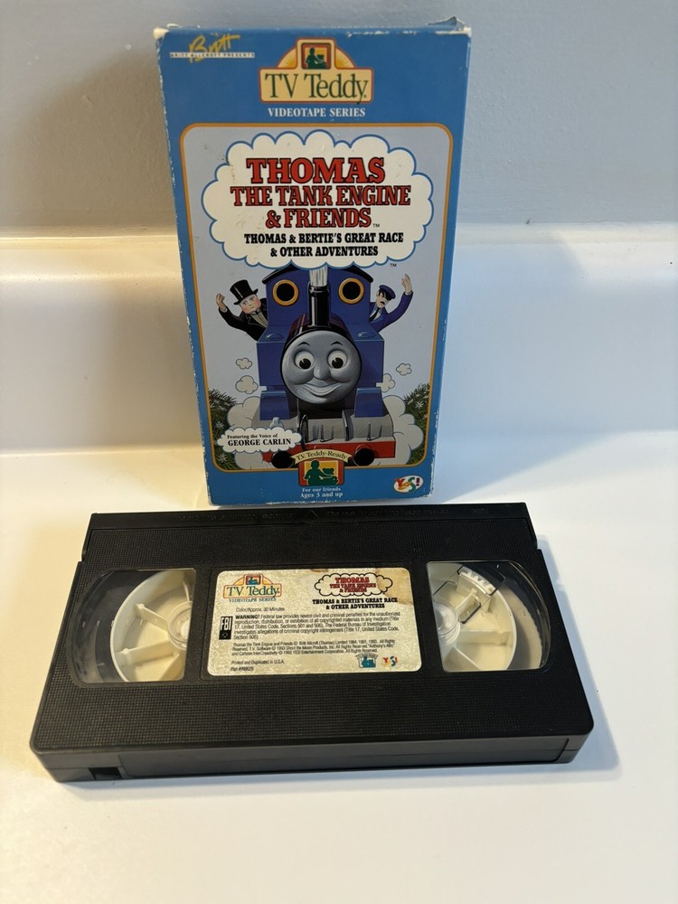 Thomas The Tank Engine & Friends Thomas & Bertie’s Great Race VHS 1993 TV Teddy
