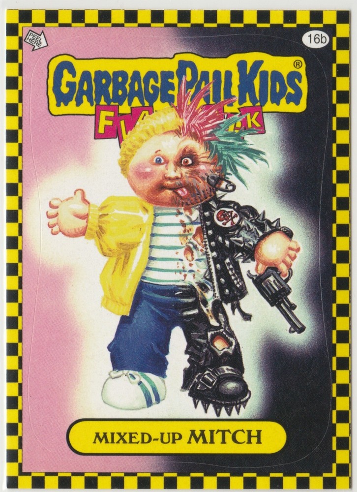 Mixed-Up Mitch Garbage Pail Kids 2010 Flashback Series 1 FB1 #16b