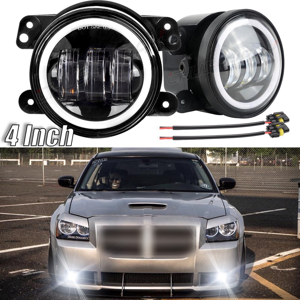 For Dodge Magnum 2005-2008 Clear Lens 2pcs Bumper Fog Lights Front Driving Lamps