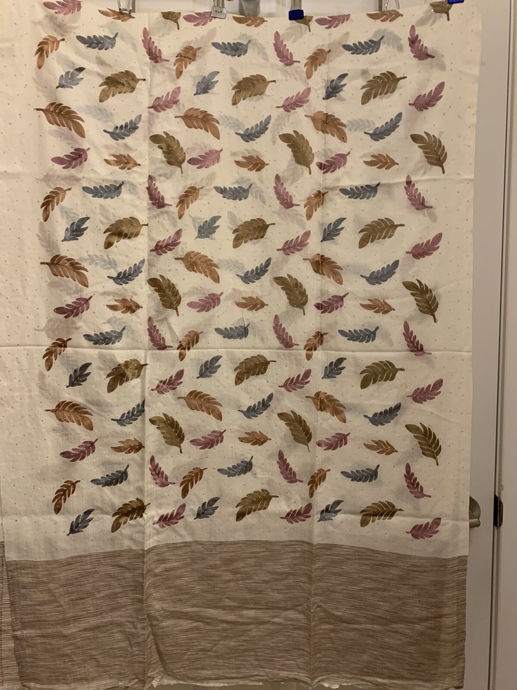 Luxurious embroidered cashmere scarf for women style #412