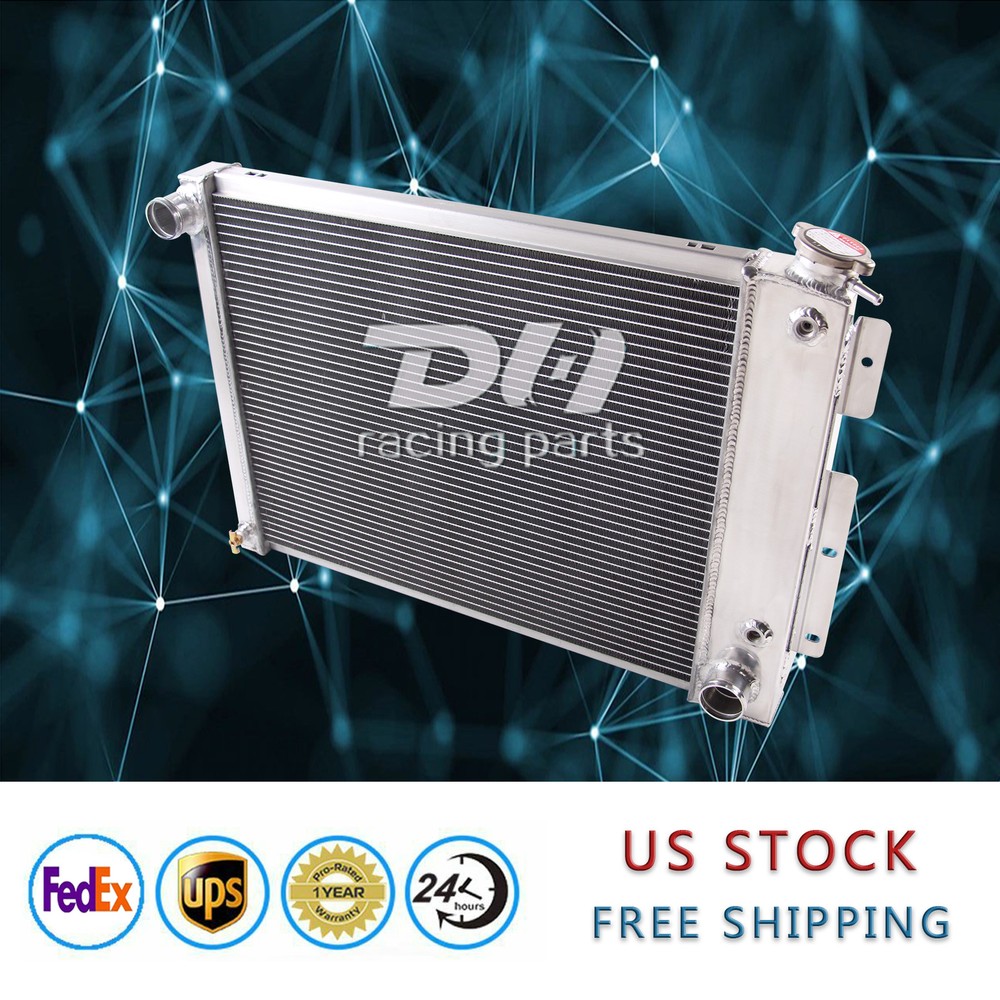 4-Row Aluminum Radiator for 1967-69 Chevy Camaro Pontiac Firebird 21