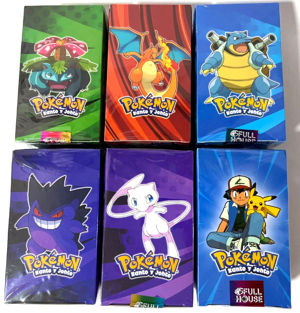 6 BOXES - 2025 BOX POKEMON Kanto & Johto FH 6/6 Cover Art Peru Charizard Gengar