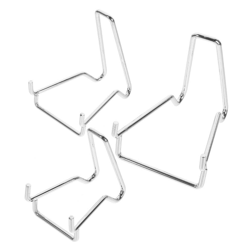 3 Pcs Trading Card Display Frame Metal Crystal Mine Mark Stand