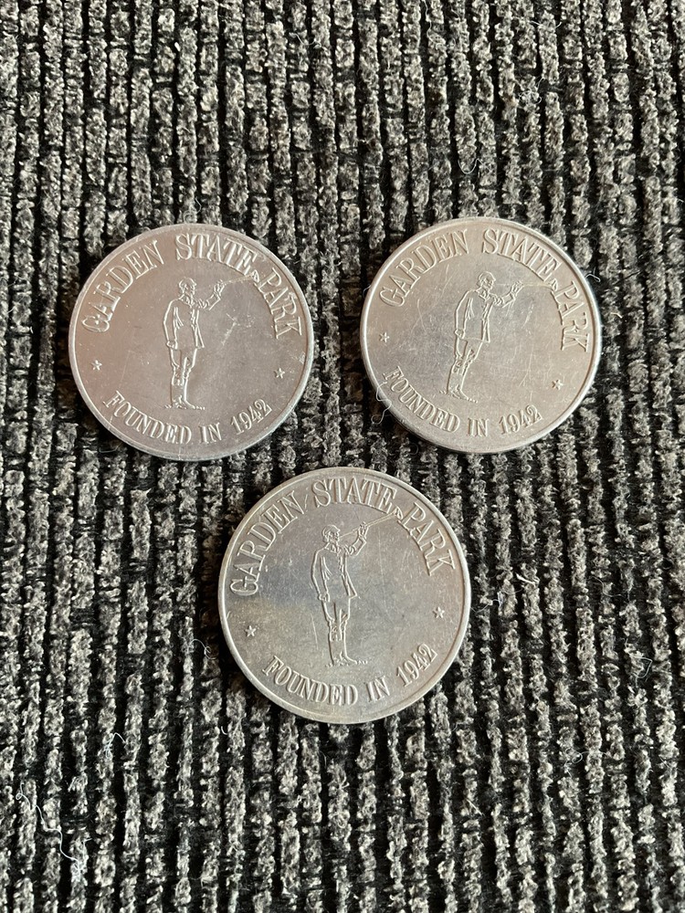 Collectible Junk Drawer Coin Lot GARDEN STATE PARK SILVER JUBILEE 25 YEARS (3)