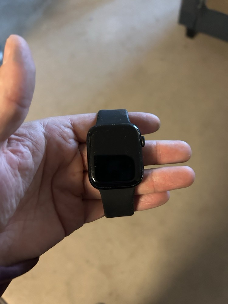 Apple Watch Series 7 45mm Factory Unlocked, Black Aluminum