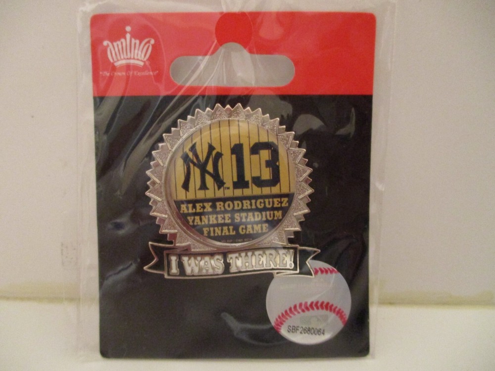 AROD Alex Rodriguez FINAL GAME Pin Sold @ Yankee Stadium 8/12 2016 I WAS THERE