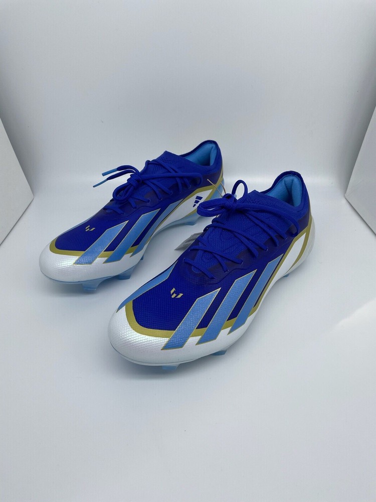 Adidas X Crazyfast Messi Elite FG Cleats Lucid Blue Mens Size 10.5 New ID0710