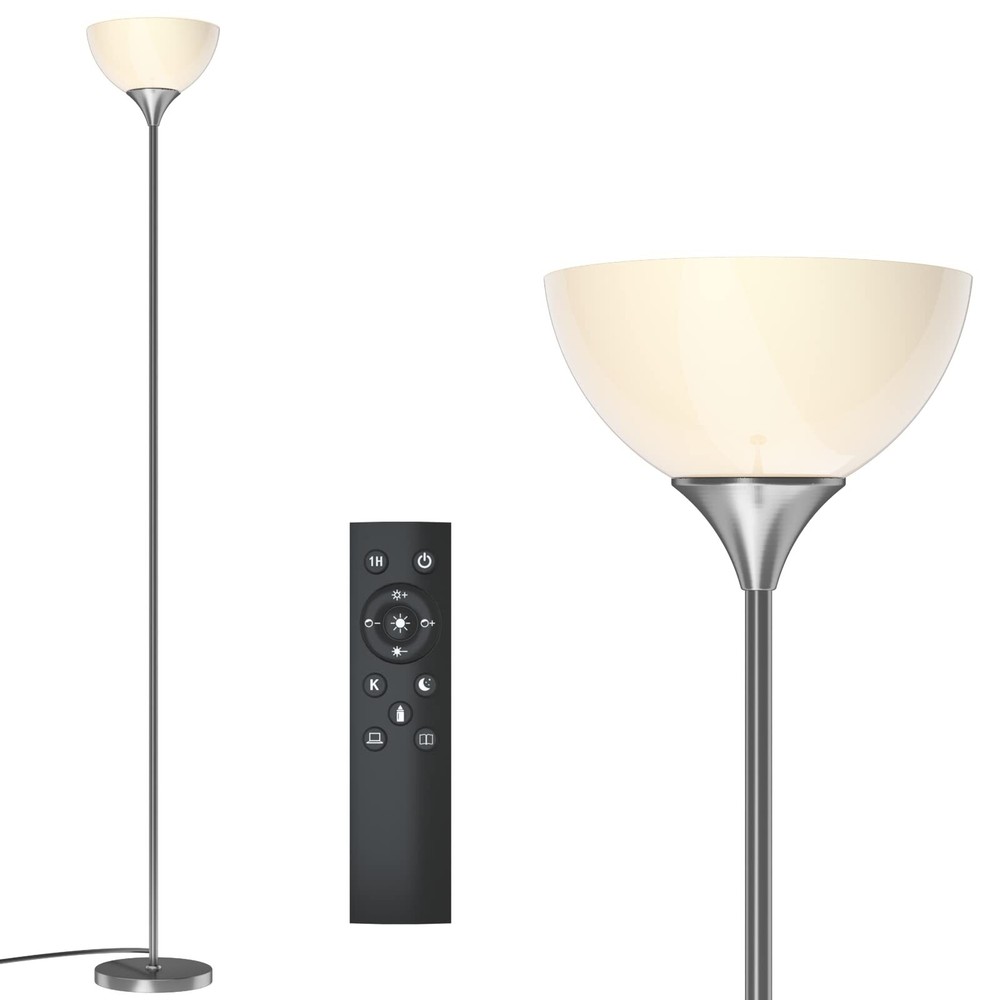 Floor Lamp, Remote Control with 4 Color Temperatures, Torchiere Floor lamp fo...