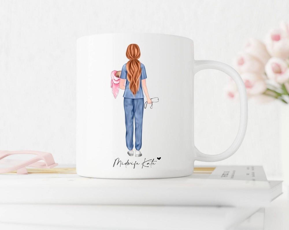 Personalised Gift For Midwife Nurse Mug 10oz Mug Midwife Present