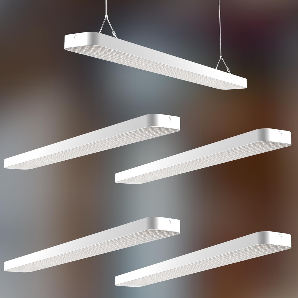 4Pack 4FT LED Shop Lights, 4 Foot LED Shop Light Fixtures for Garage Workshop...