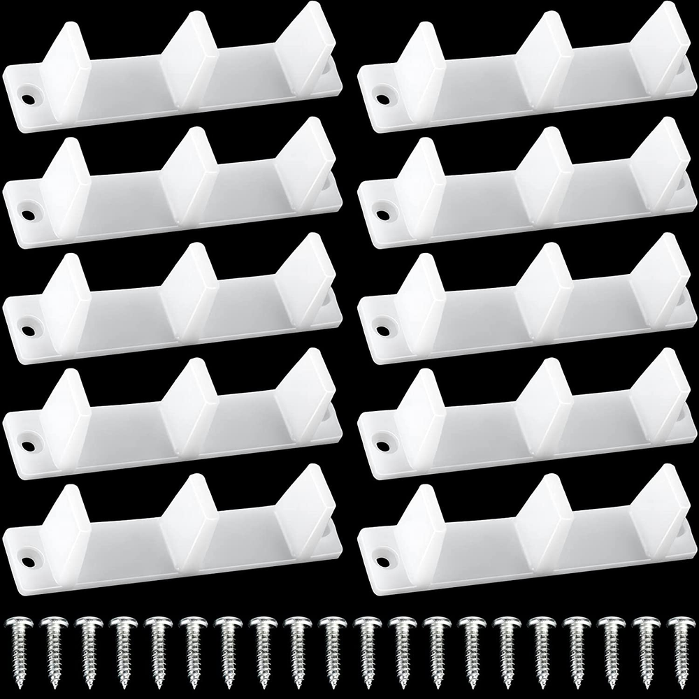 10 Pcs Plastic Sliding Closet Door Guide Floor Bottom Guide Track Floor Mount By
