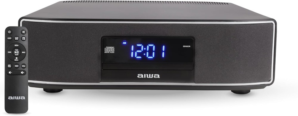 AIWA Exos Home Speaker, Premium 30W RMS Sound System with CD Player